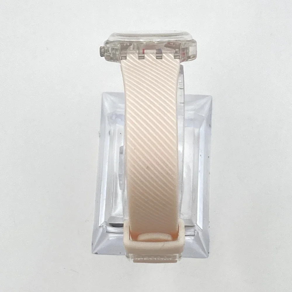 Swatch Quadretten Women's Watch 25mm Pastel Pink LK372 Swiss WR New Battery 8